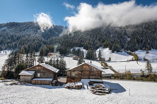 Mountain huts in the rear Villgratental valley