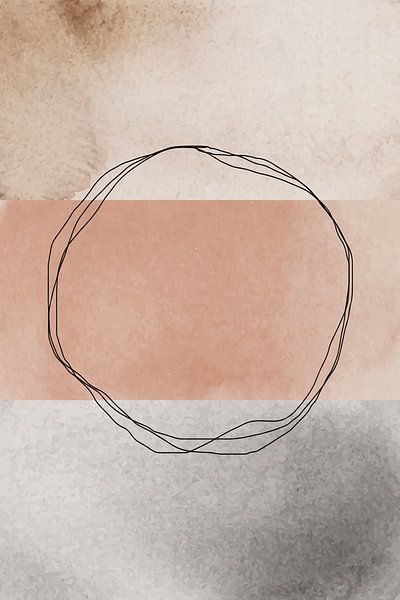 Streifige Aquarellgüte Nr. 2 von Pim Haring