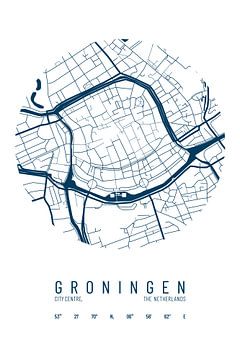 Stadskaart Groningen van Walljar