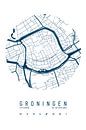 City map of Groningen by Walljar thumbnail