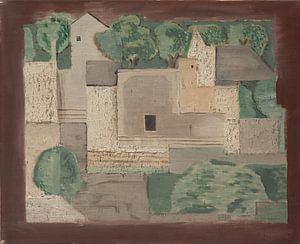 Jindřich Štyrský, Landschaft mit Häusern, 1923
