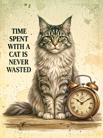 Spending time with a cat by Jutta Maria Pusl