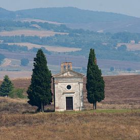 La Kapelle Vitaleta Toskana. von Dennis Wierenga