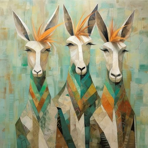 Moderne Gazellen malen