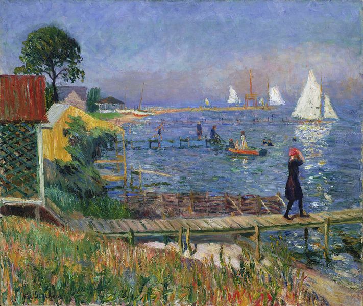 William James Glakens-Baders at Bellport by finemasterpiece