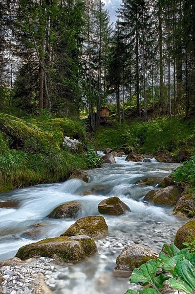 Chute d'eau dans les montagnes par Wim Slootweg