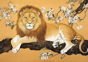 Löwe Poster Kunstdruck