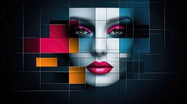 Pixelated aesthetics: colours of the future by Klaus Tesching - Art-AI