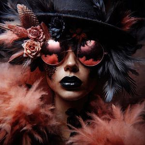 Plume et lunettes