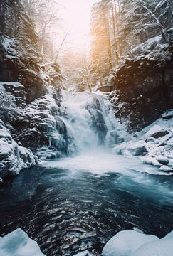 IJzige schoonheid, Scandinavië in de winter van fernlichtsicht