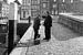 Mannen in haven achter De Grote Kerk Dordrecht van Dordrecht van Vroeger