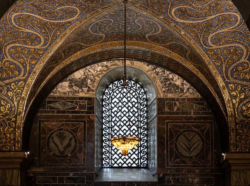 Venster in de Dom van Aken