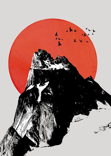 Minimal art mountain #minimal
