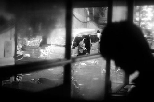 Portrait d'un homme en silhouette