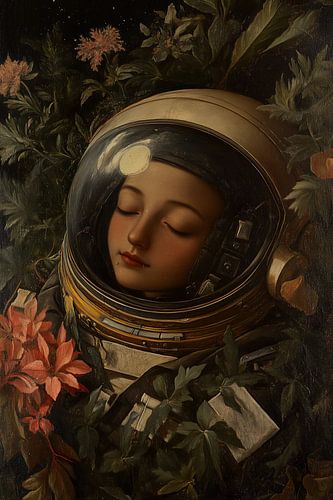 Schlafender Astronaut