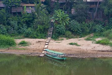 Nam Khan River in Luang Prabang by Walter G. Allgöwer