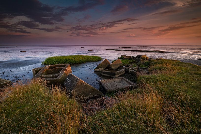 View of the Wadden Sea near Esbjerg by peterheinspictures