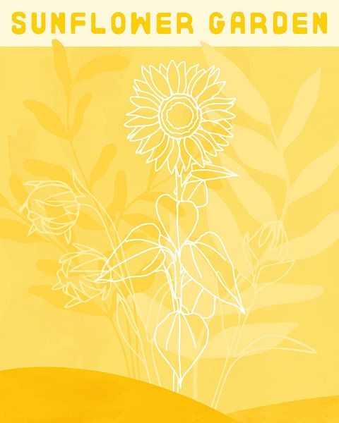 Zonnebloemen tuin van Tanja Udelhofen