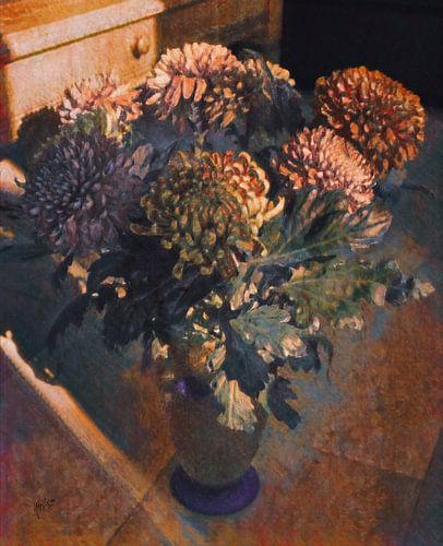 Chrysanten in een vaas