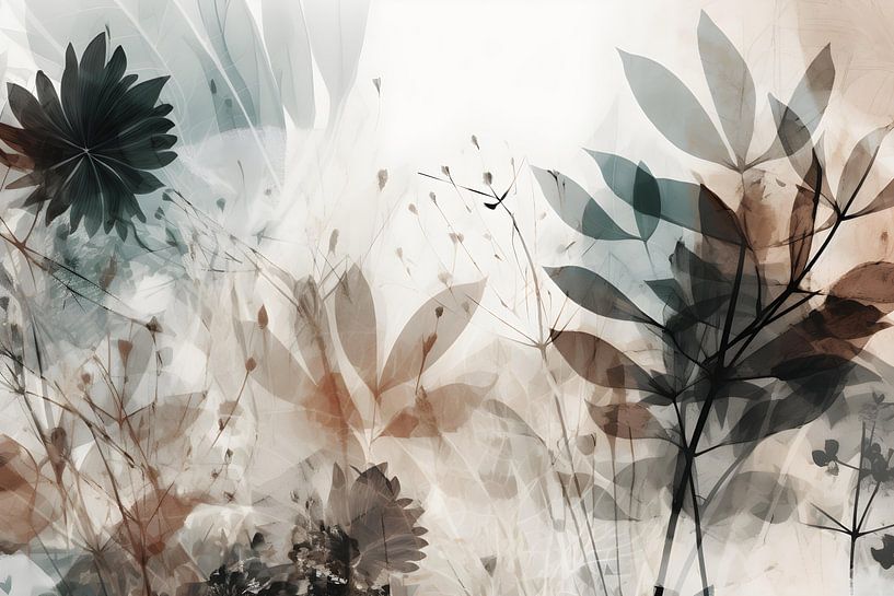 Abstracte natuur van NJ Midnight Studio