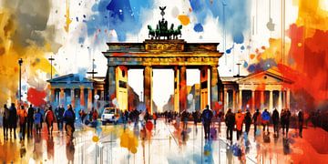 Brandenburger Tor abstract van ARTemberaubend
