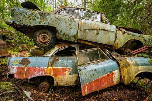 Bastnas Autofriedhof in Schweden