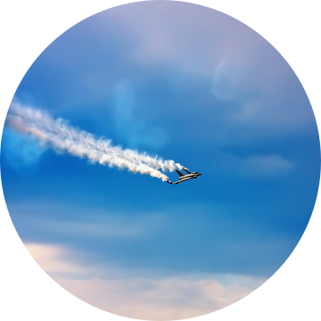 Jet Fighter met rook uitstoot van Jan Brons