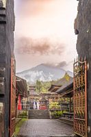 Cérémonie sous le volcan Agung à Bali