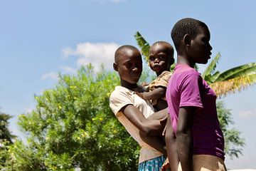 Familie in Uganda, Afrika