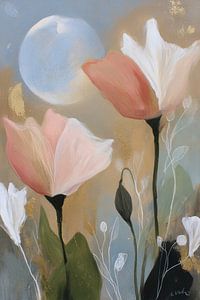 Nature morte Blush &amp ; Sage Moon Garden | Japanese Botanical