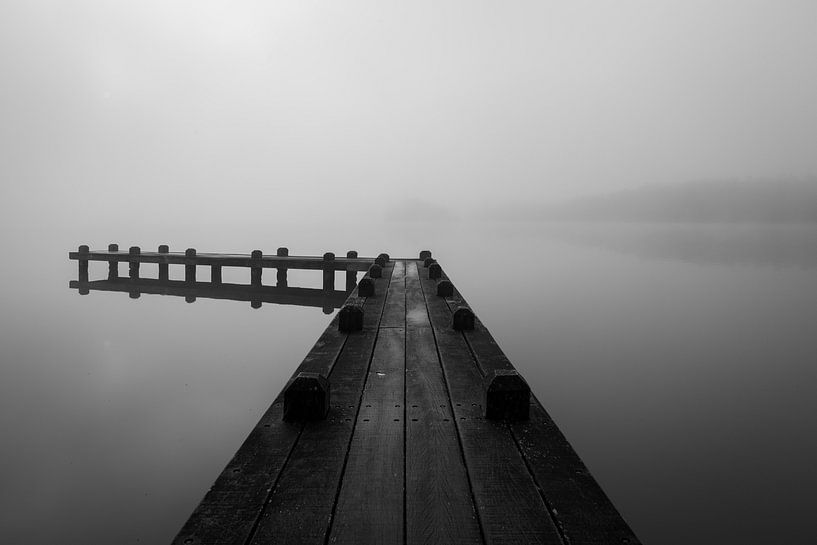 Échafaudage dans le brouillard par Thijs Friederich