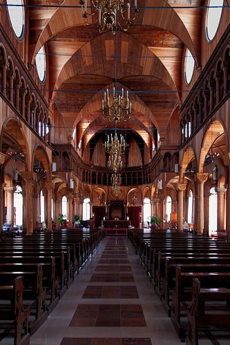 Interior of the cathedral in Paramaribo