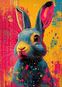 Kaninchen - Pop Art