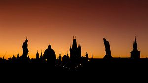 Sonnenaufgang Karlsbrücke, Prag