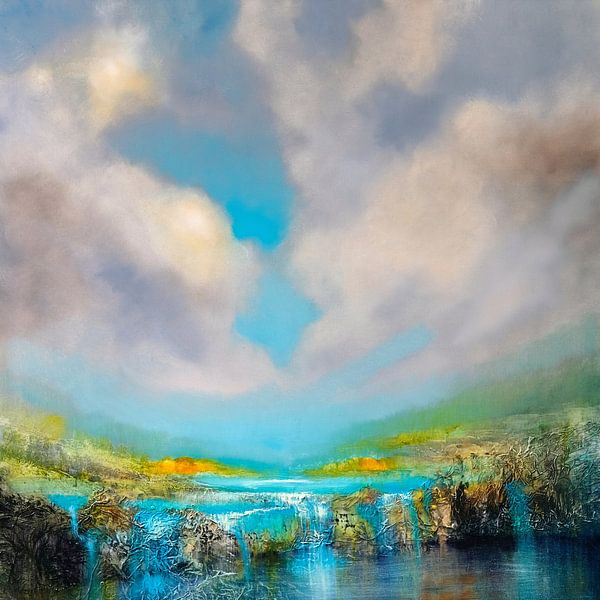 At the waterfall by Annette Schmucker