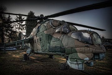 MIL MI-24 HIND combat helicopter