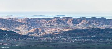 Kruja mountains in Albania, great panorama by Werner Lerooy