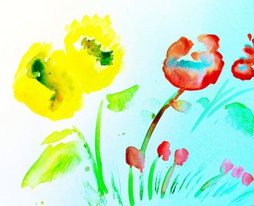 abstrakte Sommerblumen von M.A. Ziehr