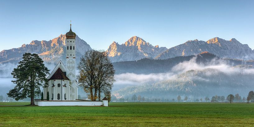 St. Coloman in the Allgäu in autumn by Michael Valjak