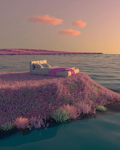 Roze eiland droom van Felix Habermeyer