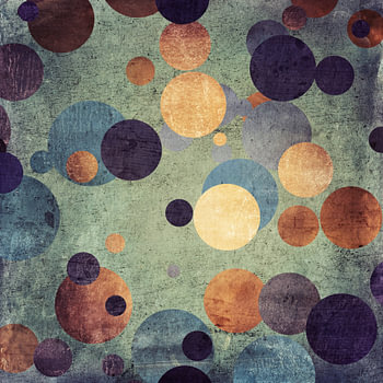 Fall Colors Circles Abstract