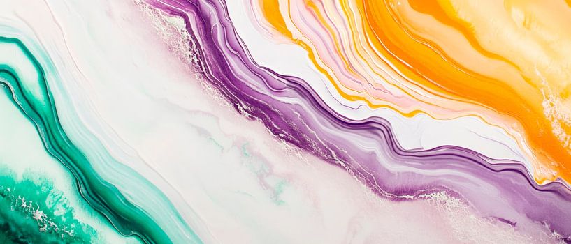 Farbverlauf in abstrahter Kunst von Poster Art Shop