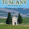 Vintage Poster, Vitaleta Kapel, Toscane, Italië van Discover Dutch Nature