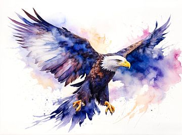 Adler im Flug von Brian Morgan