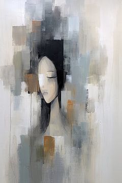 Woman abstract by Wall Wonder