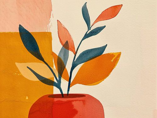 Œuvre d'art minimaliste abstraite