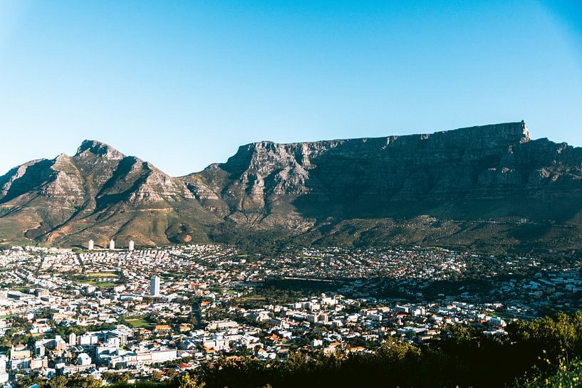View of Table Mountain at sunset, Cape Town, South Africa by Suzanne Spijkers