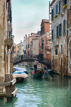 Gondelfahrer in Venedig