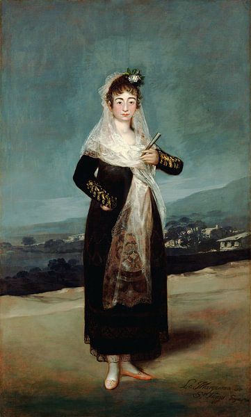 Portrait of the Marquesa de Santiago, Francisco de Goya by Masterful Masters