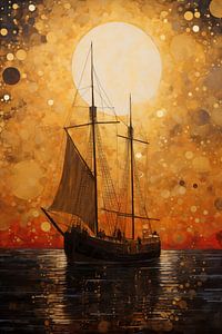 Segelboot abstrakt